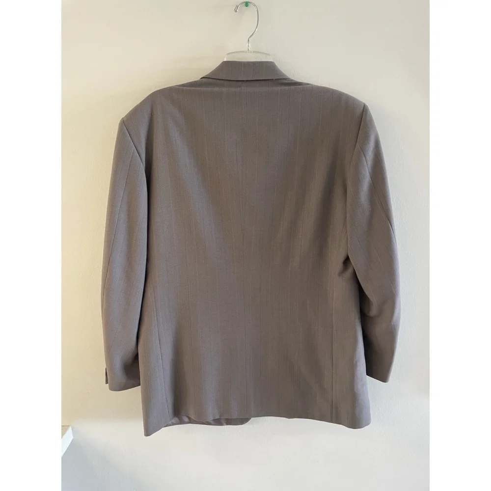 Giorgio Varalli Brown Wool Suit Jacket Blazer Size 50R